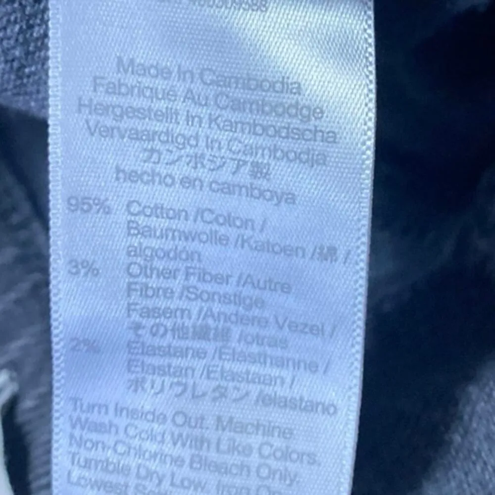 Madewell Cali Demi-Boot Black High Waist Raw Hem Flared Denim Jeans Pants Sz 28 - Image 6