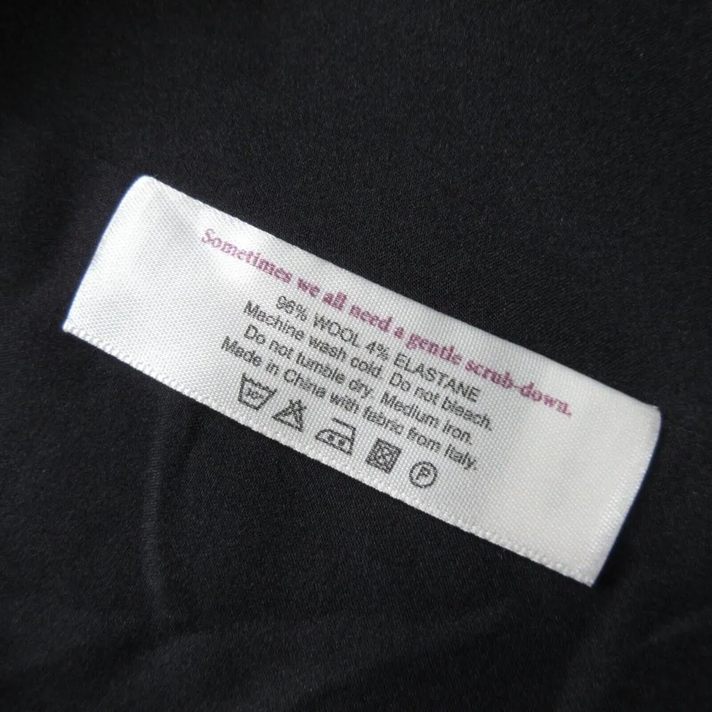 NWT MM. Lafleur Toi 2.0 in Black Washable Stretch Wool Fit & Flare Dress 0P - Image 5