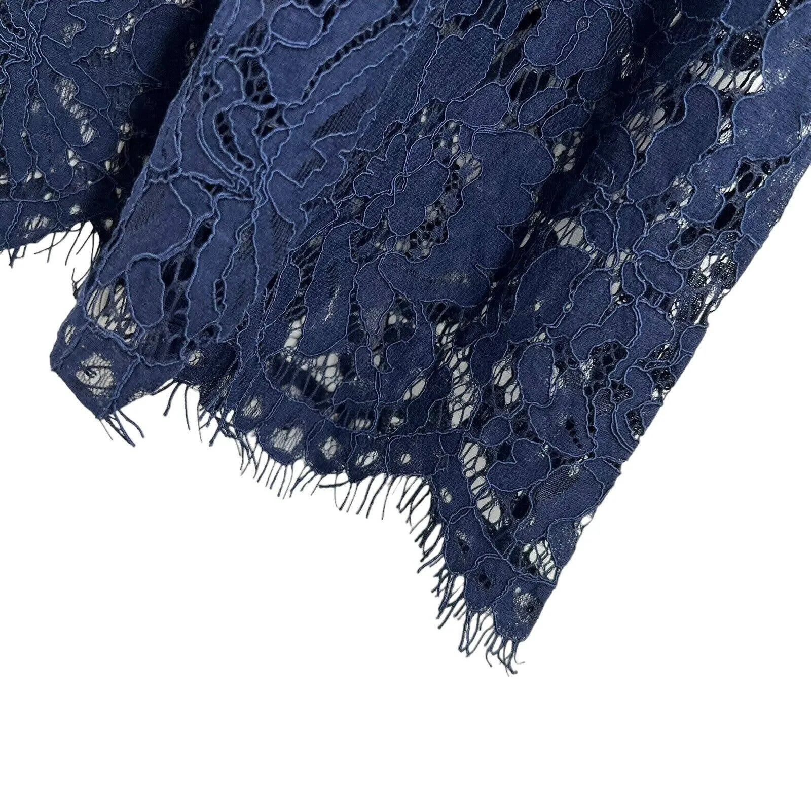 Chaser Navy‎ Blue Lace Dress Cold Shoulder Medium New - Image 2