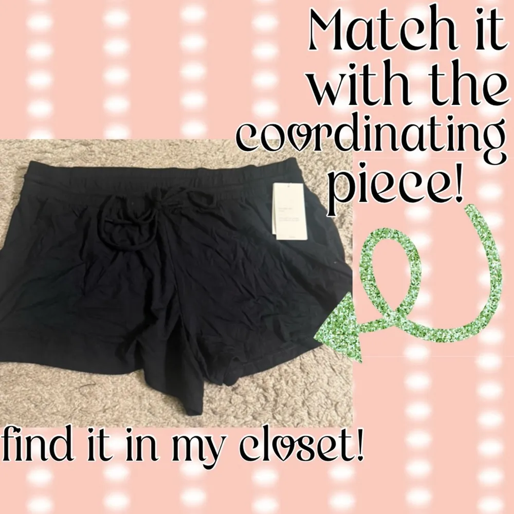 Stars Above Black Beautifully Soft Button Sleep Lounge Tank Top - size XXL - Image 7