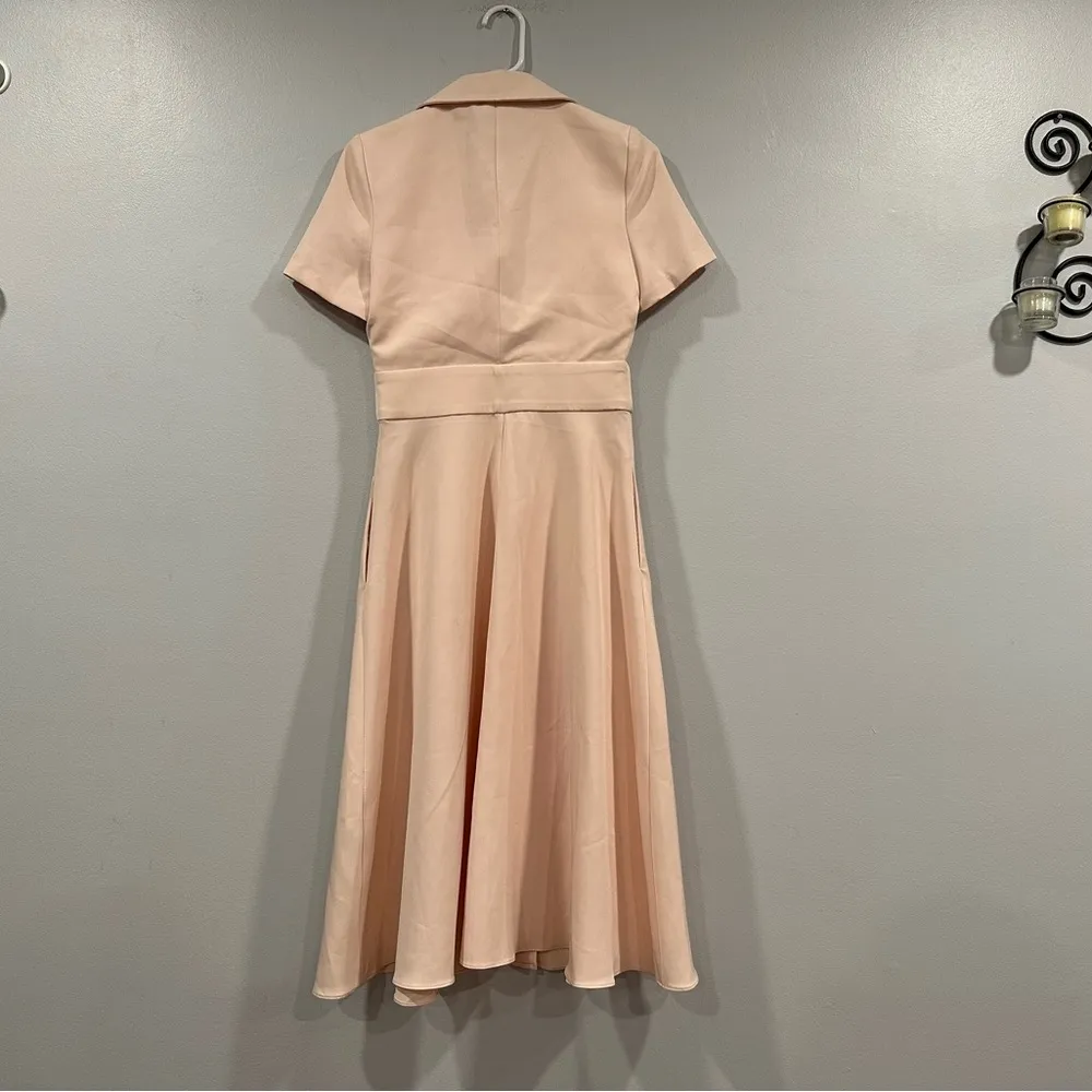 Black Halo Ingrid Trench Dress Sweet Blush 2 - Image 4