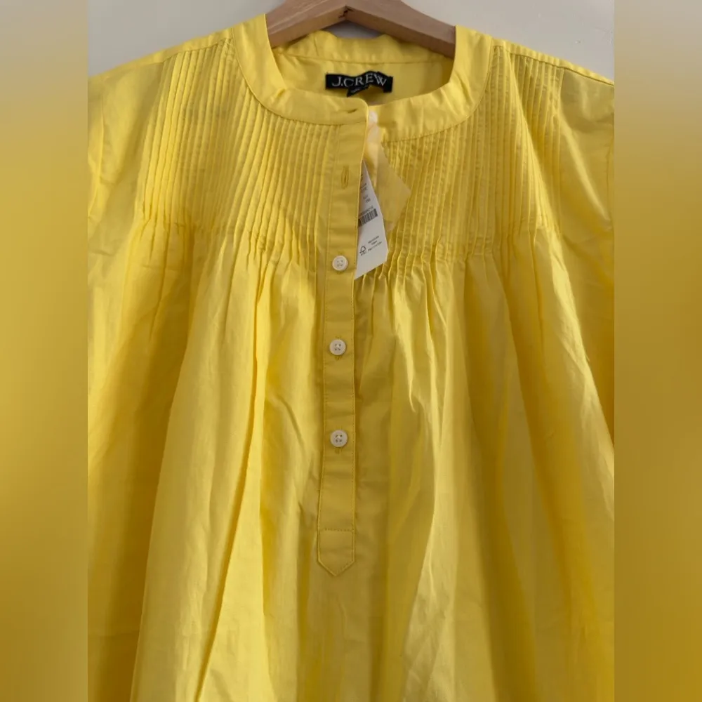 NWT JCrew Short-sleeve mini shirtdress in cotton poplin Size/ M - Image 4