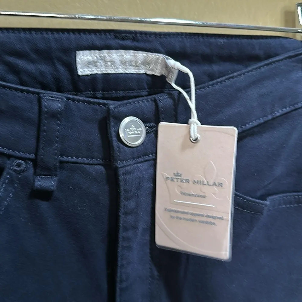 NWT Peter Millar Size 2 Women's Navy Pants - Image 2