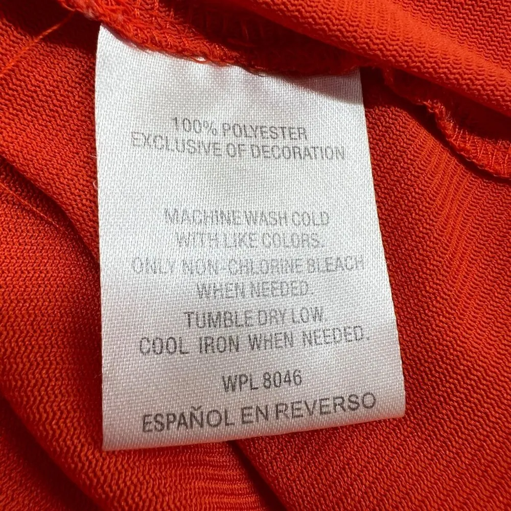 Maison Jules Heart Print Chiffon Short Flutter Sleeve Dress Size XL - Image 10