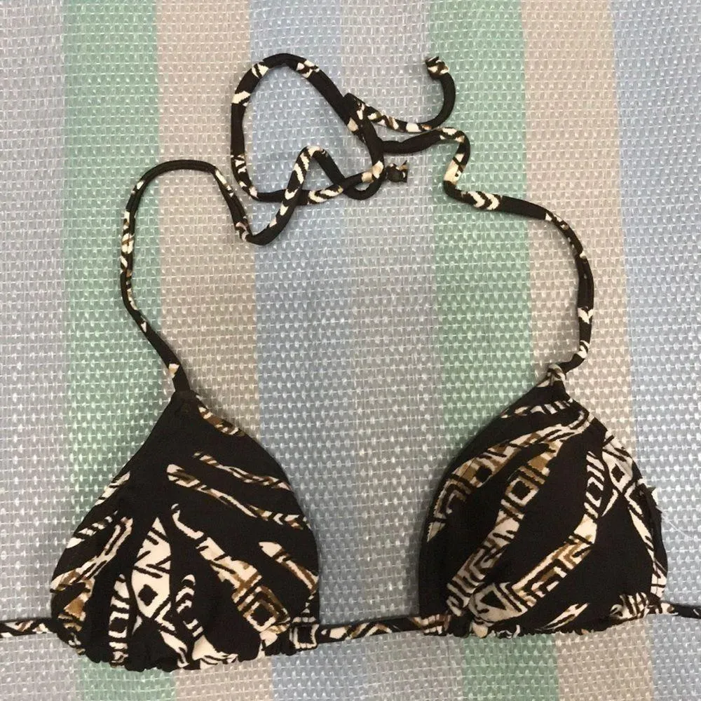 Beach Joy Size Small Triangle Side Ties Bikini Set. New With Tags - Image 2