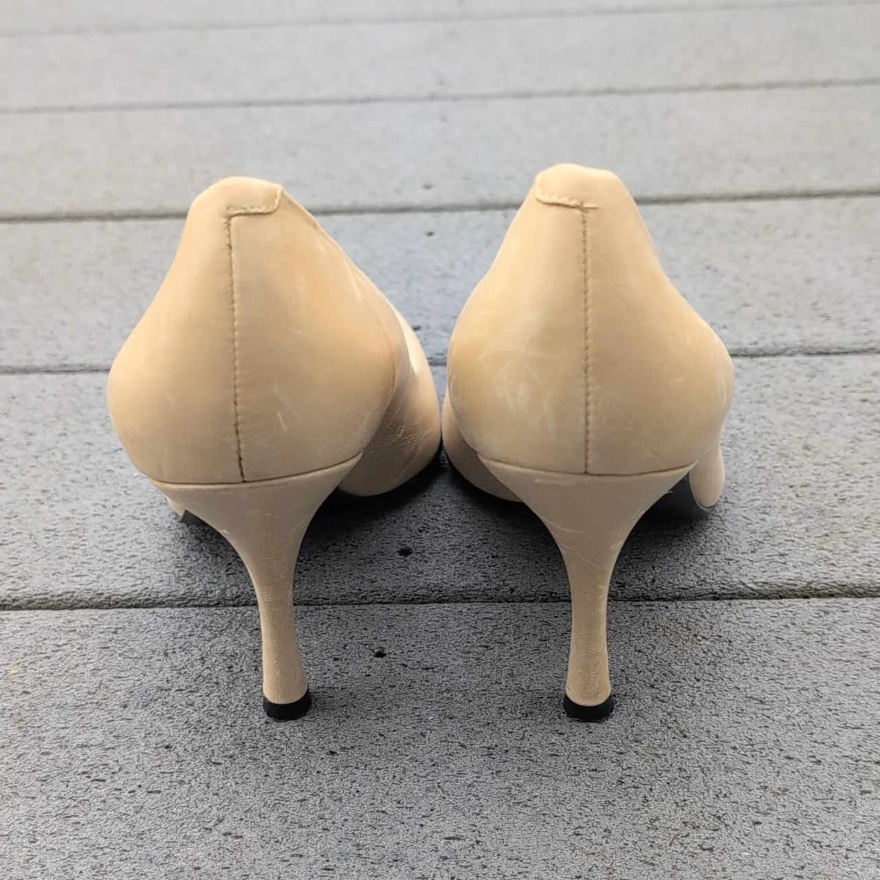 Marc Fisher Light Yellow Pumps | Marc Fisher Pointed Toe Heels - Image 5