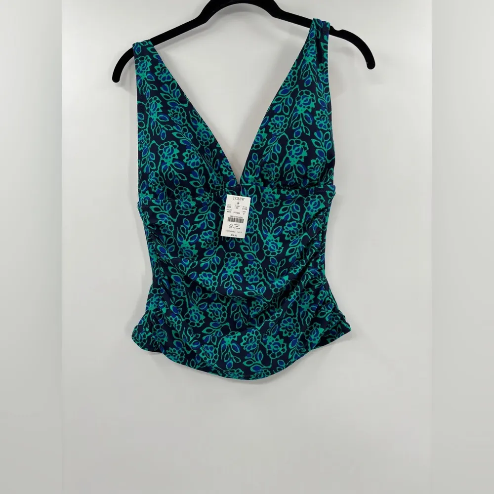 J.Crew Ruched plunge floral - Image 3