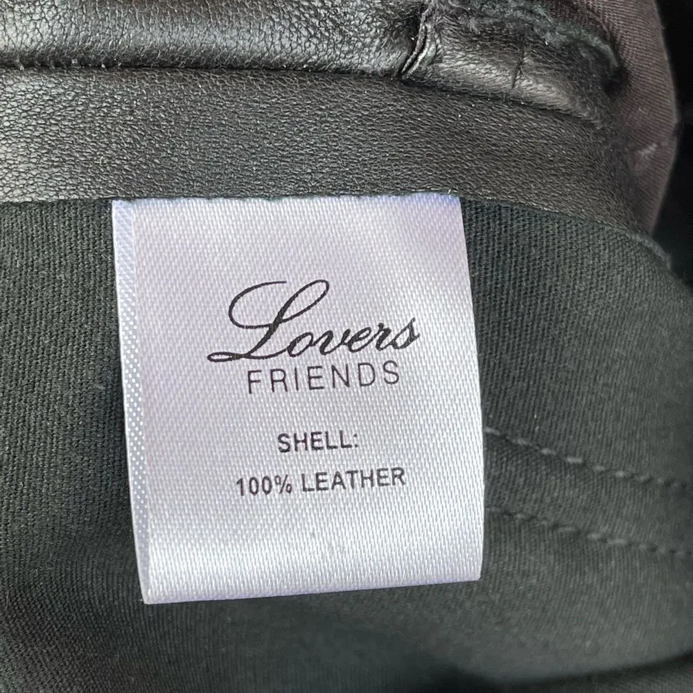 Lovers + Friends Leather Kick Flare leather pants small - Image 13