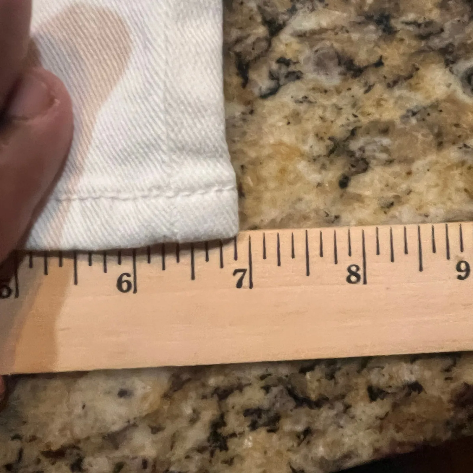 NWT‎ Seven7 Women’s Size 6 90’s Straight Jean Cream Embroidered High Rise Floral - Image 5