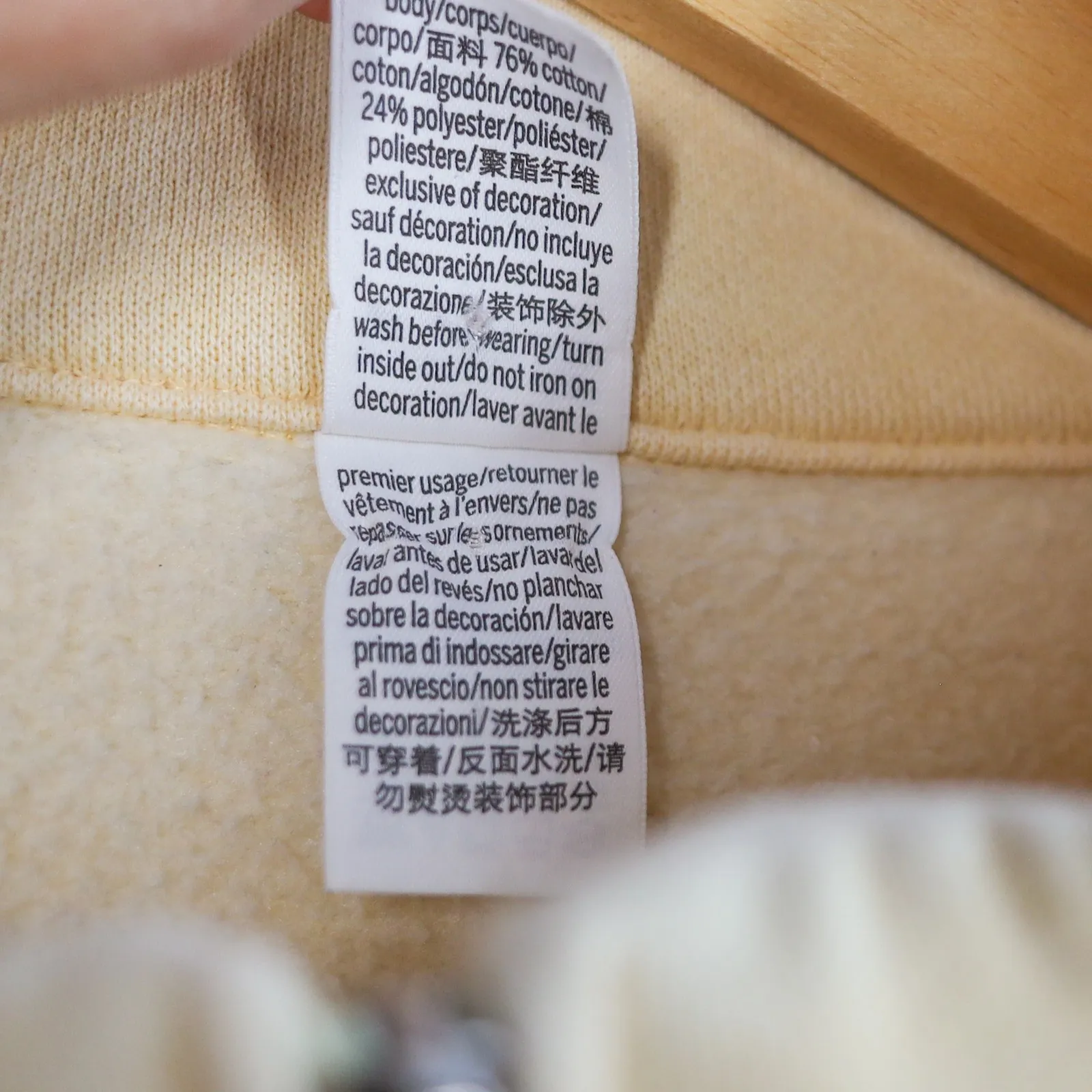 PINK Victoria's Secret Yellow Ivy Fleece Full Zip Sweatshirt Campus Women's M - Image 14