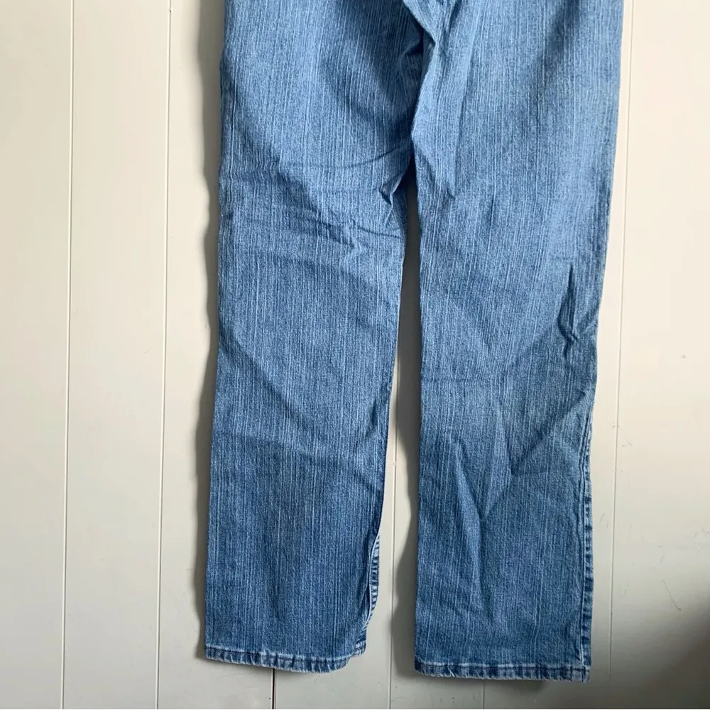 Riders by LEE Regular Fit Straight Leg Mid Rise Med Wash Jeans Size 12 L - Image 6