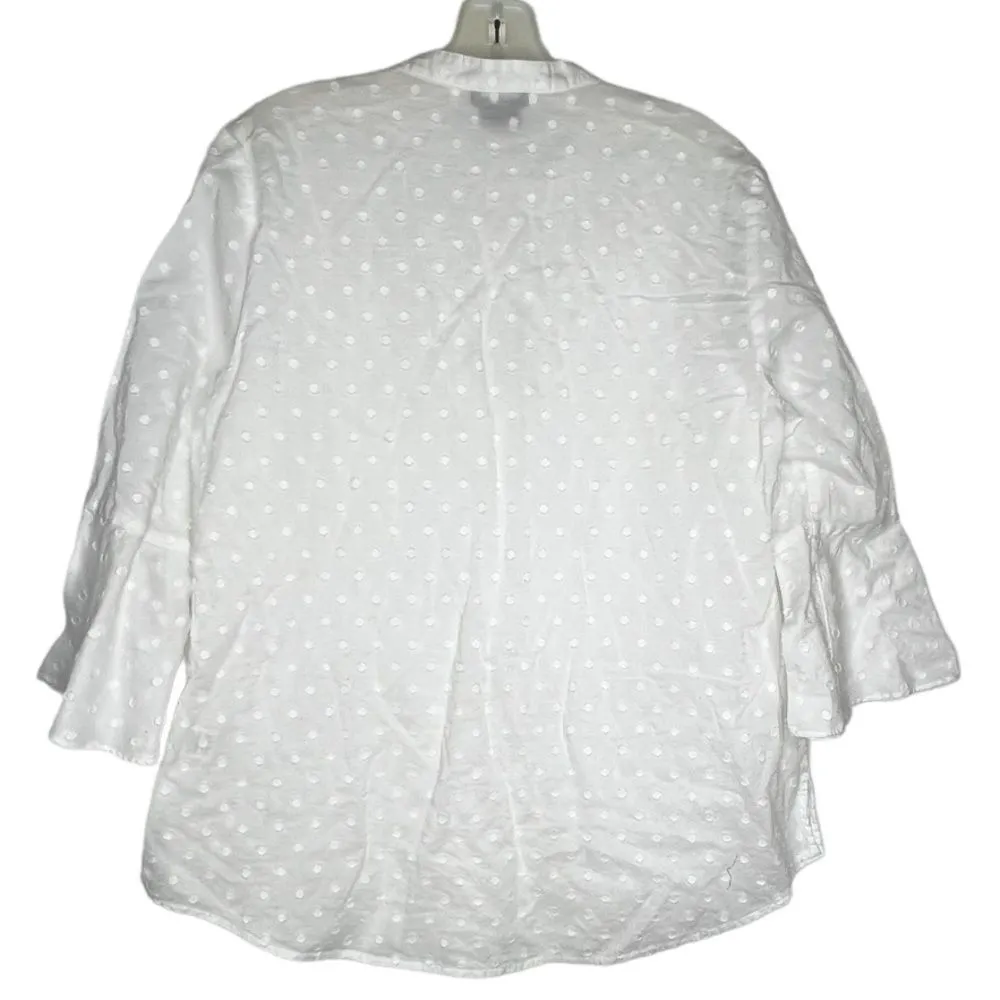 Van Heusen White Cotton‎ Top - Image 5
