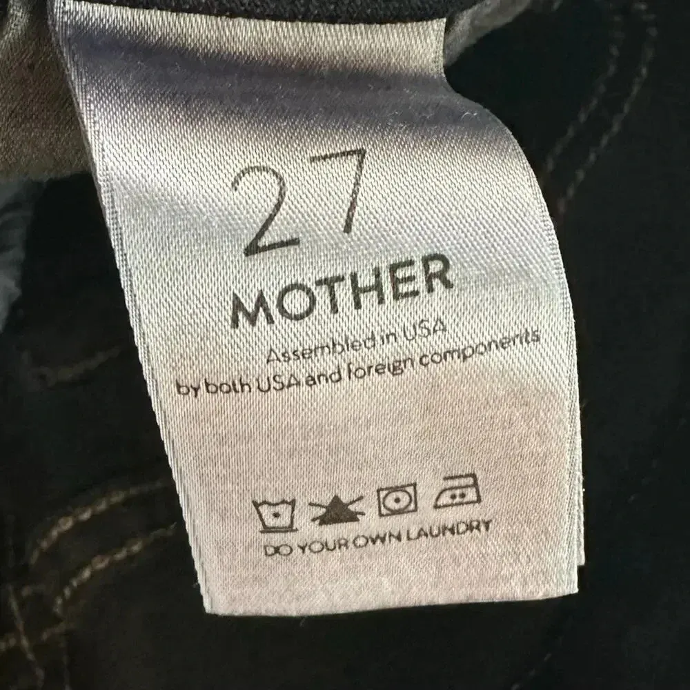 MOTHER High Waisted Looker Skinny Jeans in Coffee Tea or Me Size 27 Blue - Image 9