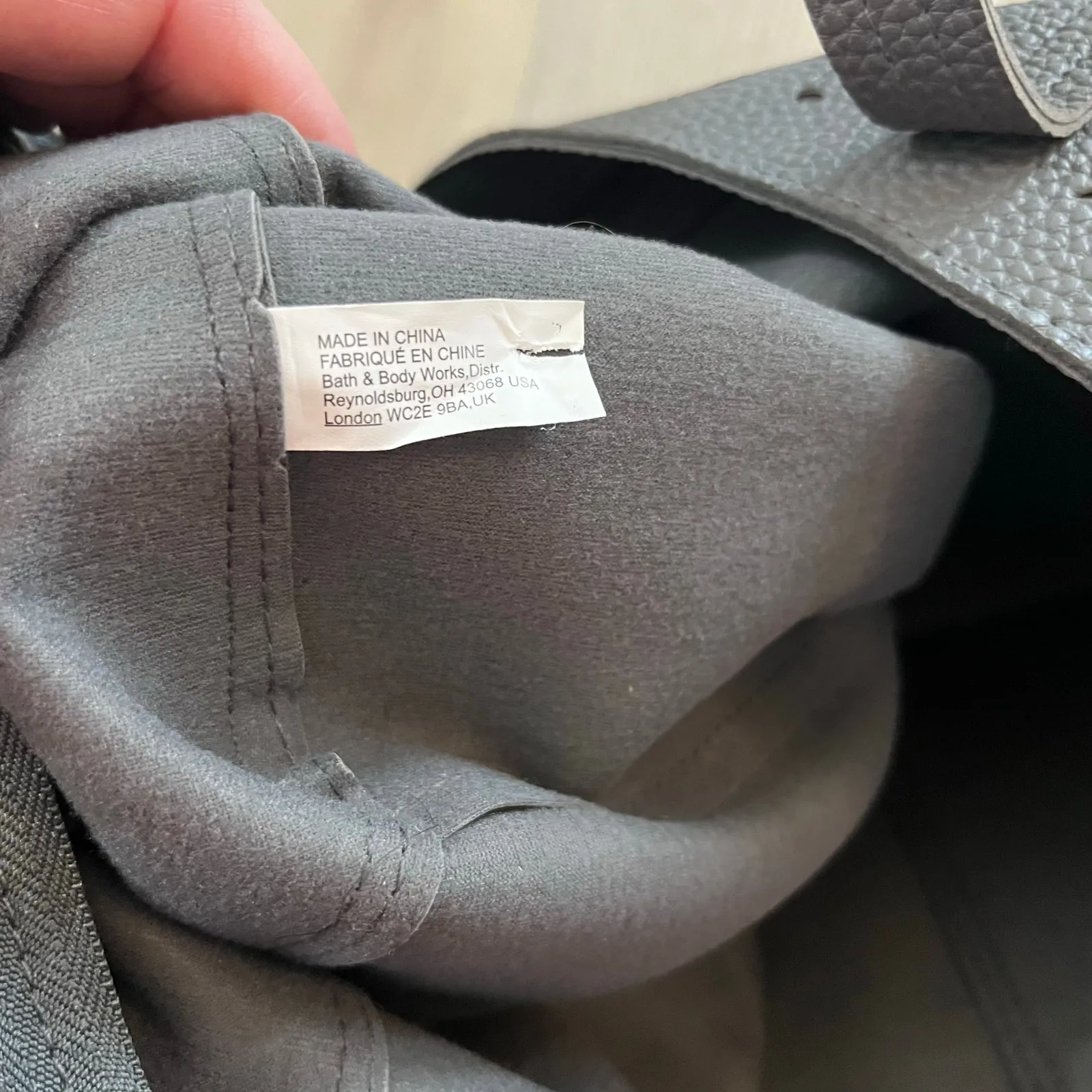 Bath and Body Works Gray Laser Cut Tote Bag - Image 2