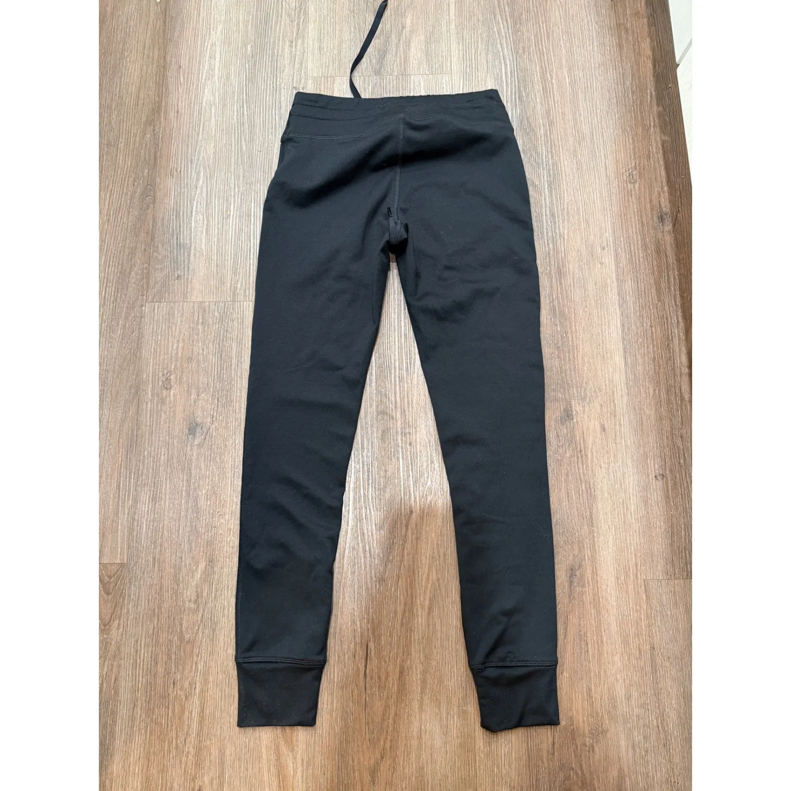 Aerie OFFLINE Jogger Sweatpants Black Mimim Regular Rise Drawstring Pockets - Image 3