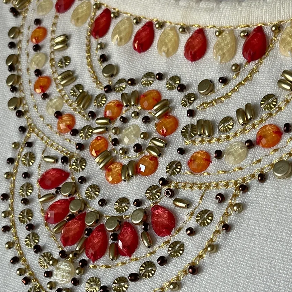 ALFRED DUNNER | Beaded Tee Sz LP - Image 3