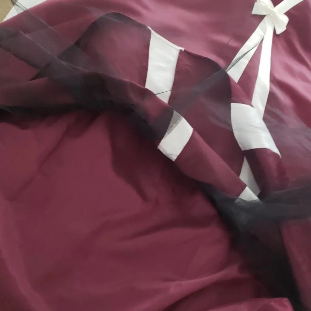 Jessica Mcclintock For Gunne Sax satin gown 90s vintage - Image 12