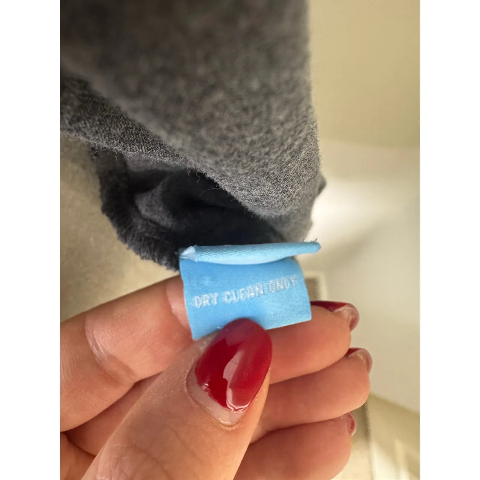 J. McLaughlin Grey Silk Cotton Button Down Blouse Top Size Medium - Image 5