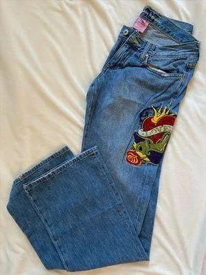 American Republic Vintage low rise bootcut jeans Blue Size 6 - Image 4