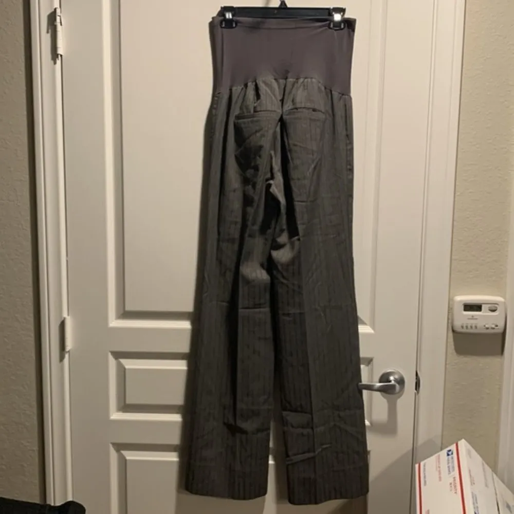 Motherhood Maternity Pregnancy Gray Trouser Pants Size Med GUC #4732 - Image 5