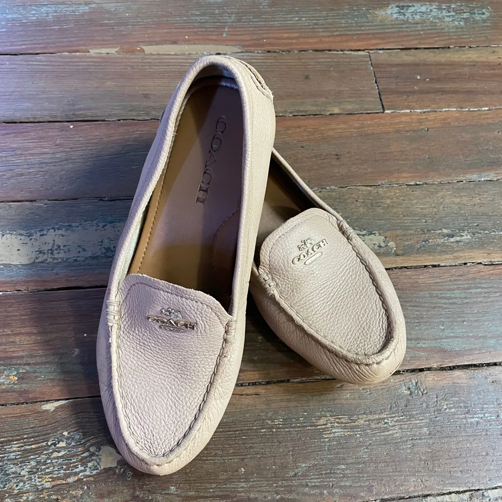 Coach Marley Driver Leather Loafers Quiet Luxury Slip On Metal Logo- Sz 6 🧡🎀 - Image 8