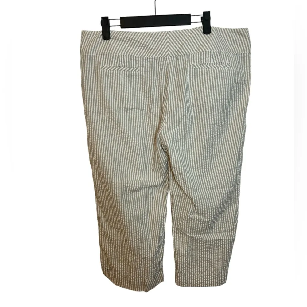 Sandro Seersucker Wide Leg Capris - Image 2