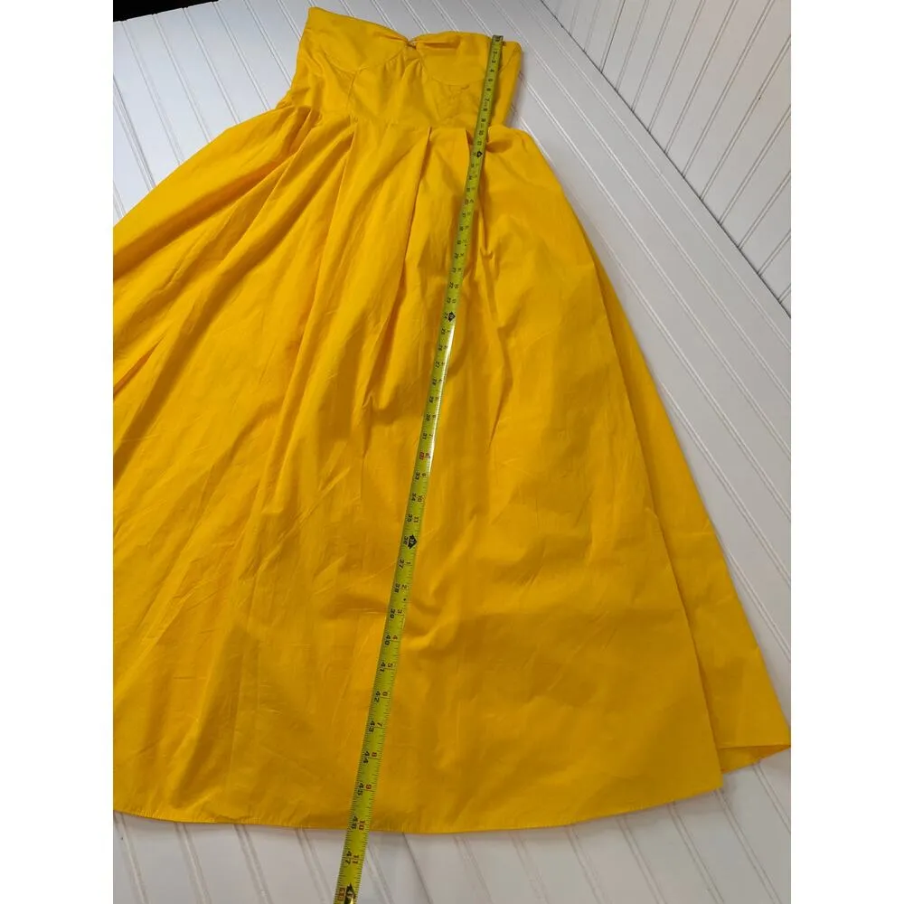 NWT Revolve SWF Balconette Midi Dress in Spanish Sun Tube Strapless Smocked Sz L - Image 7