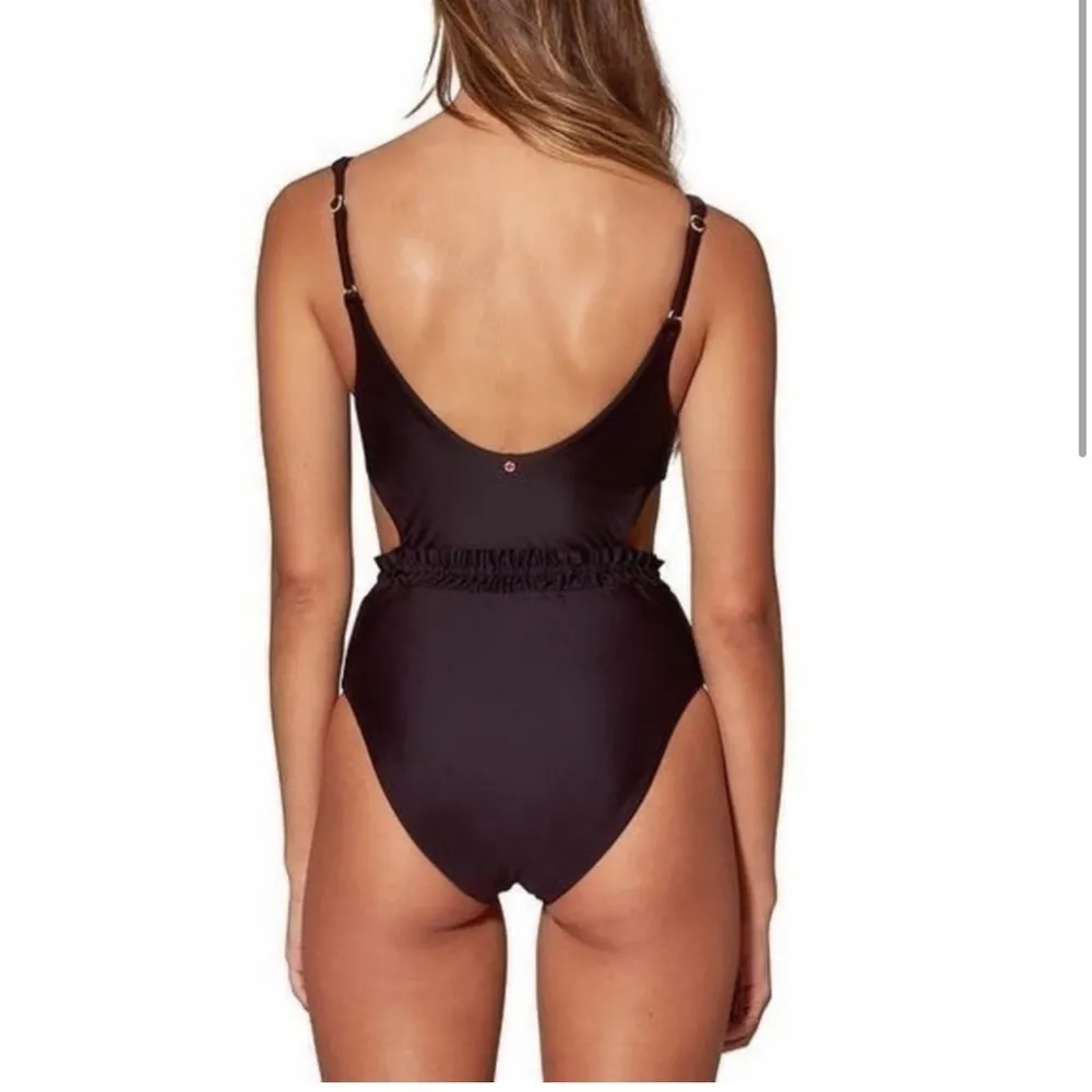 Red carter Cutout High Leg Maillot One-Piece - Image 2