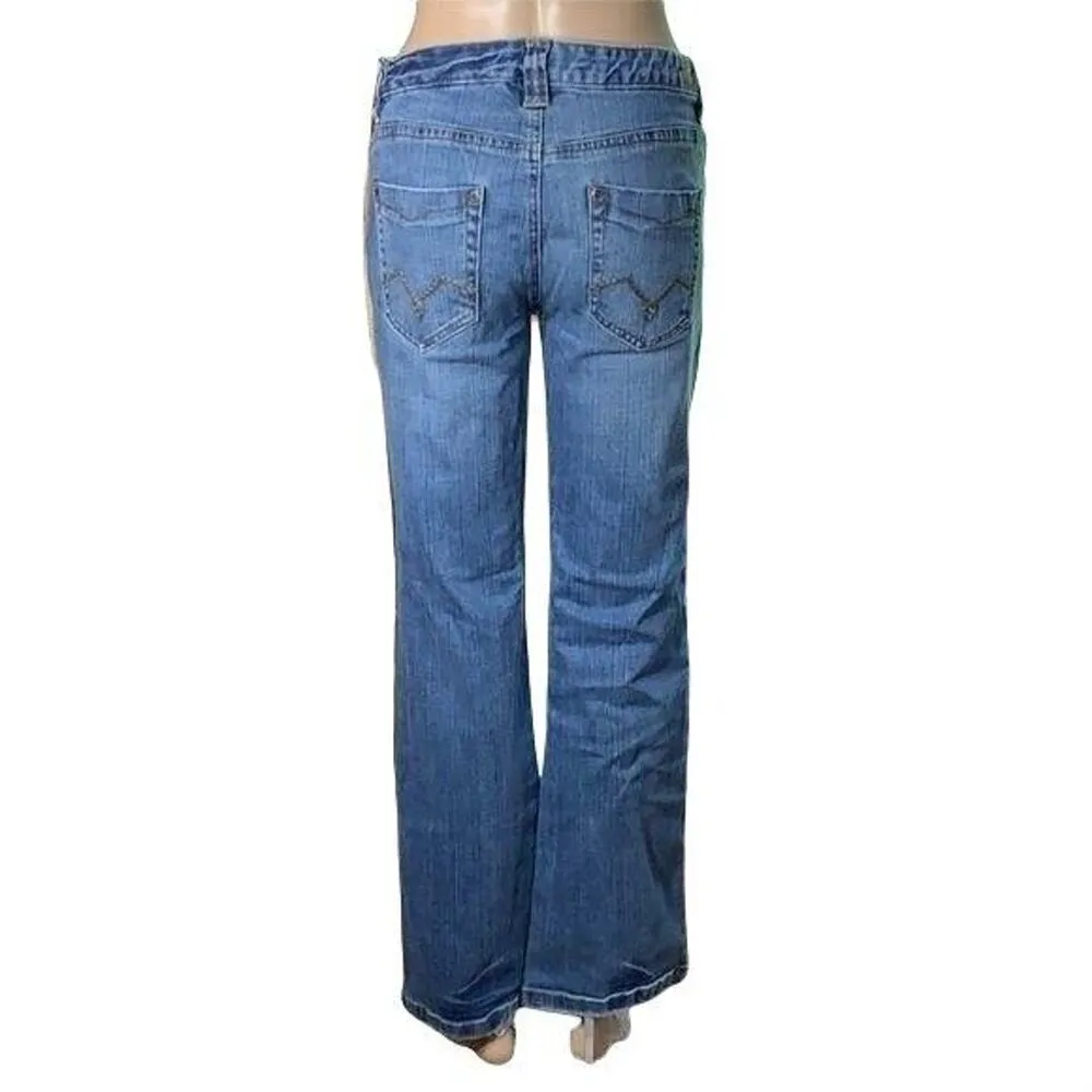 Prodigy Womens Denim Blue Jeans Pants Boot Cut Mid Rise Medium Wash Size 9 - Image 5