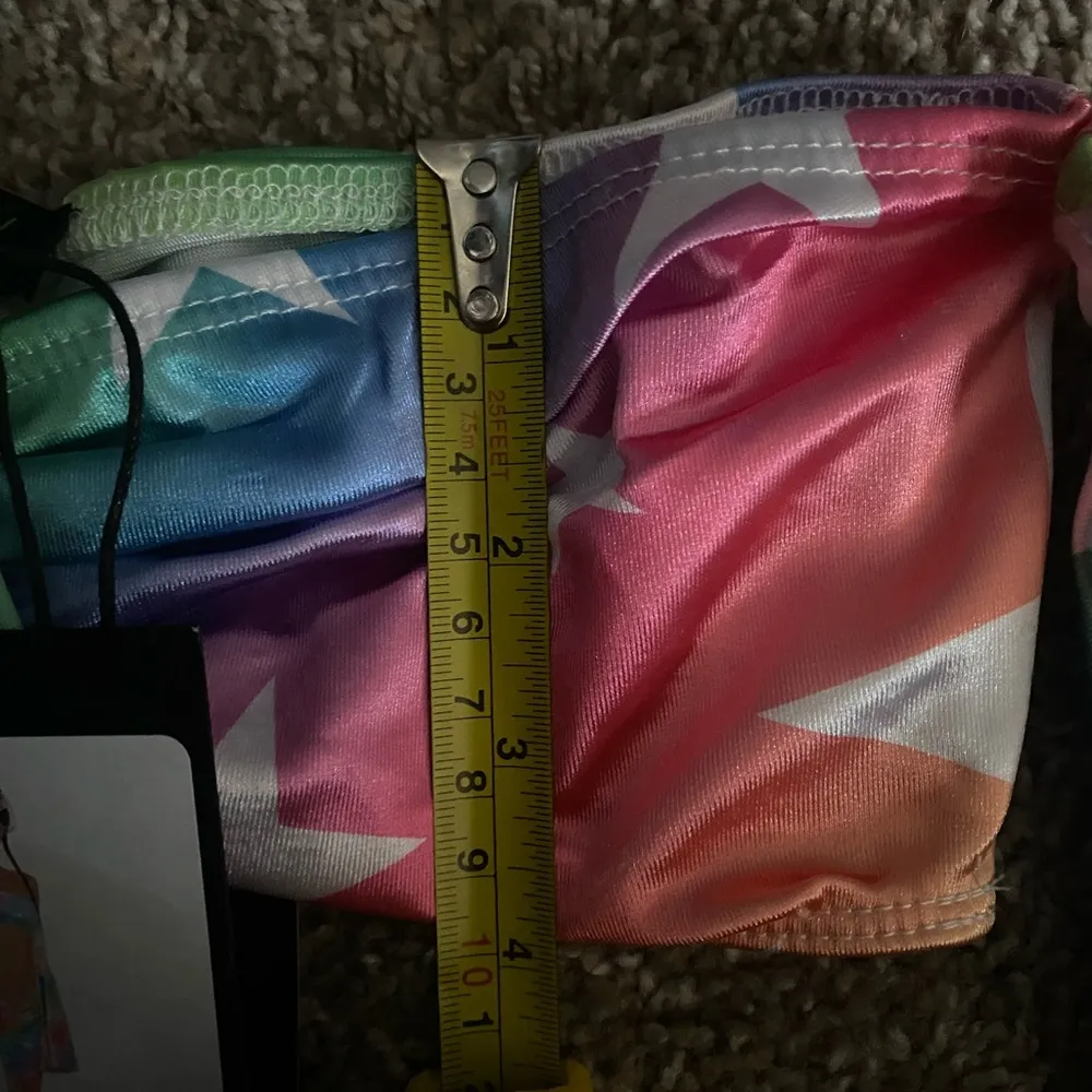 Club Exx Bell Sleeve Rainbow Top Sz Xsmall - Image 5