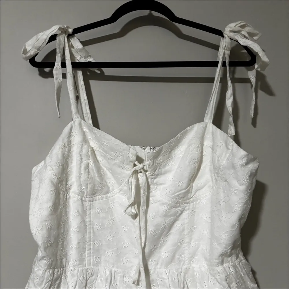 Petal & Pup CELESTE RUFFLE MINI DRESS - WHITE Size XL - Image 4