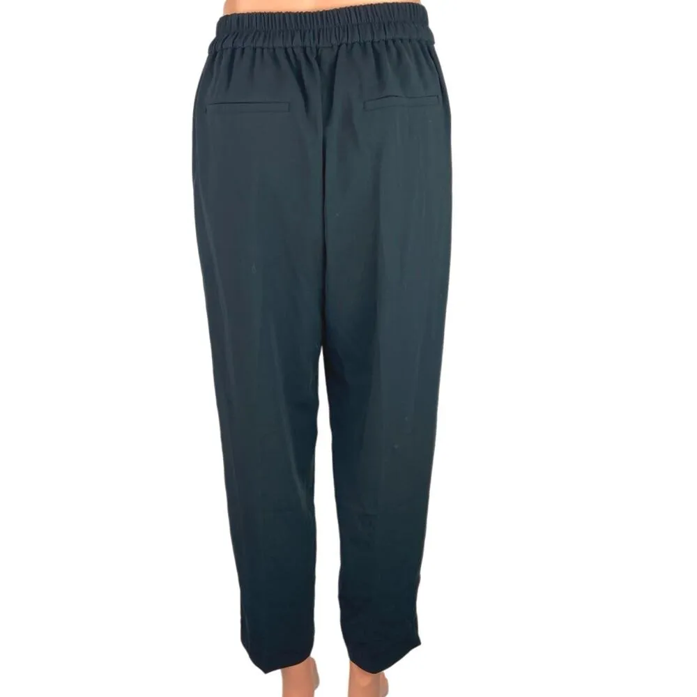 J.Crew Jamie Black High Waisted Straight Leg Chino Dress Trouser Pants Size 8 - Image 3