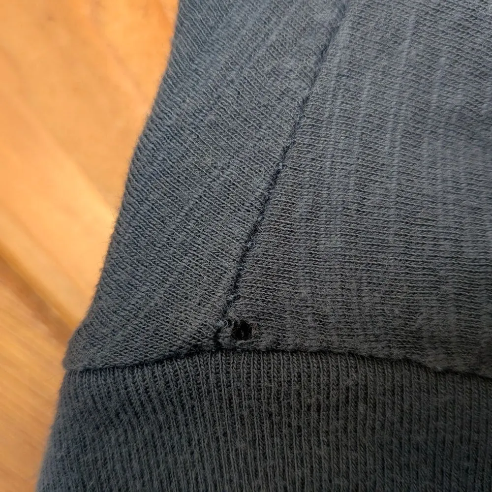 Natural Life Blue Gray Johnnie Cotton Jumpsuit Size Small Oversized - Image 4