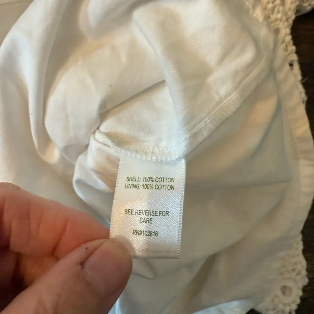 Garnet Hill White Lace Sheath Midi Dress Petite 10P Wedding Shower Cocktail - Image 7