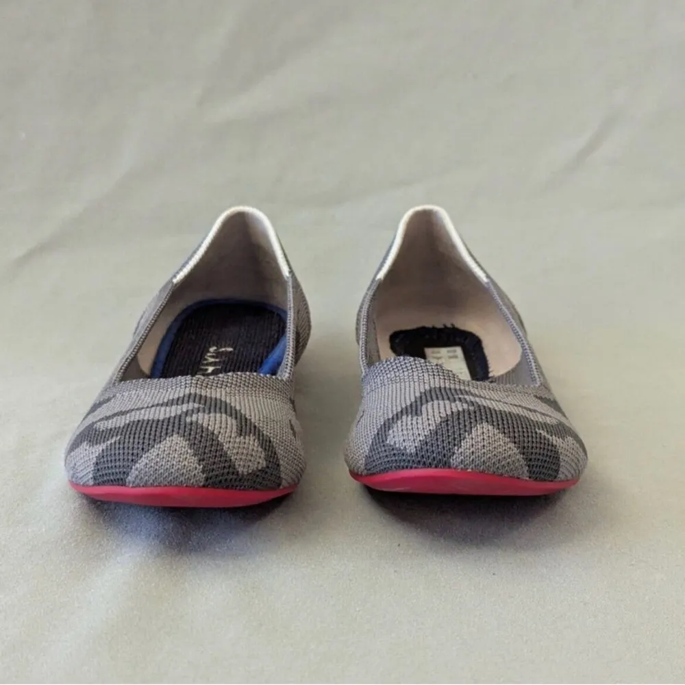Rothy’s The Loafer Round Toe Flats Gray Botanicamo Camo Slip-on Shoes Sz 6.5 - Image 2