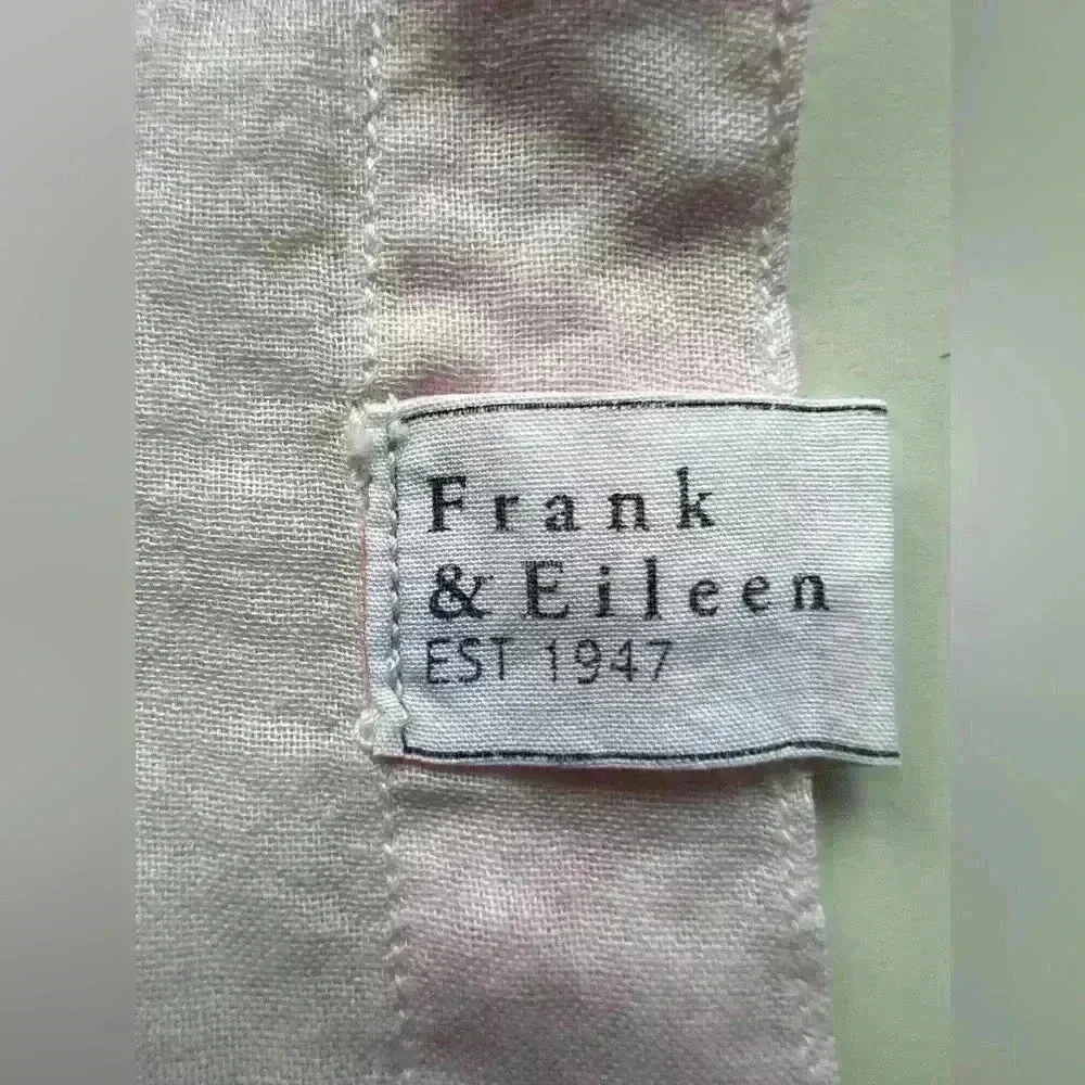 FRANK & EILEEN $189 ROSE Shear Gauze Cotton Button Up Top Blouse XXS Fits Small - Image 4