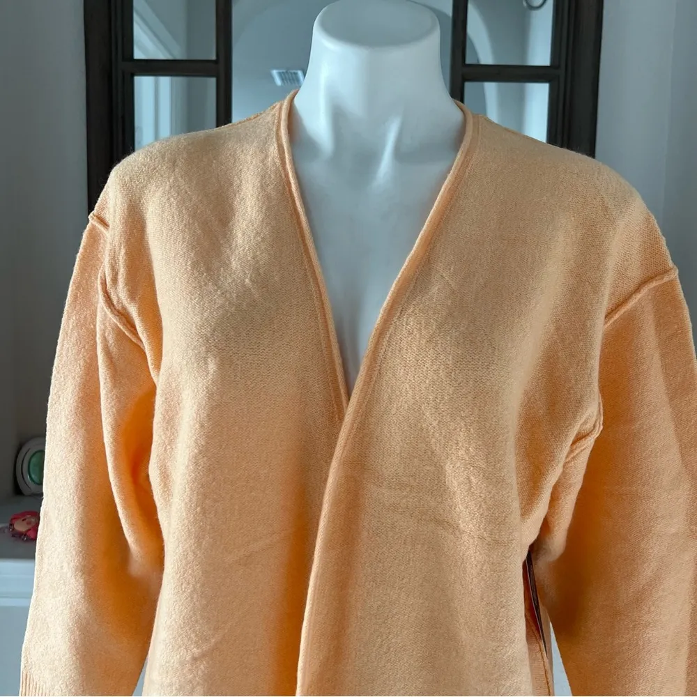Vince Camuto Apricot Cardigan Open Front Knit Sweater Size S, New w/Tag - Image 2
