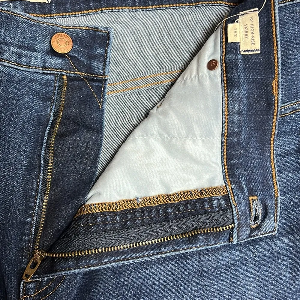 Madewell 10” High Rise Skinny Jeans - size 36 TALL - Image 9