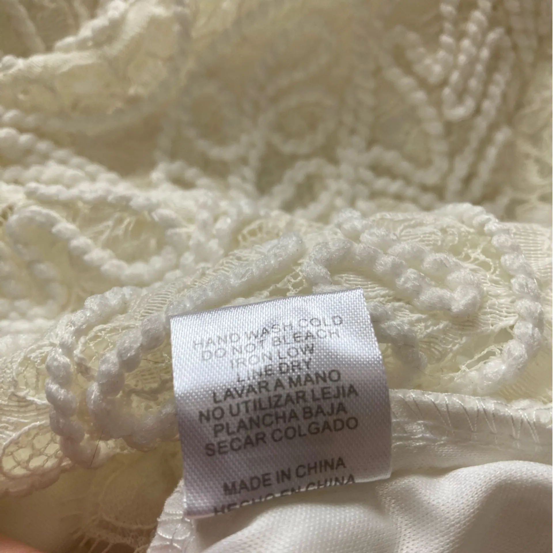 NEW The Clothing Company Lace Rope White Mini Dress Size Large Sleeveless NWT - Image 9