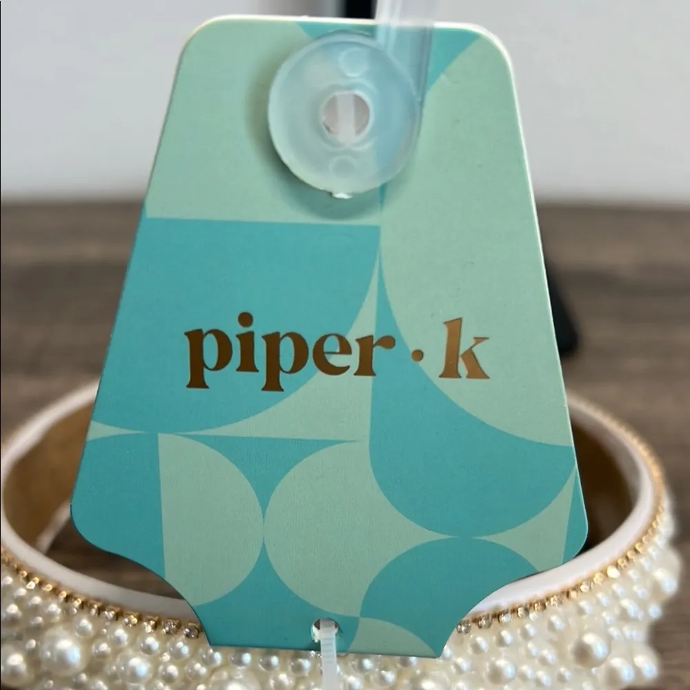 Piper K Cream Beaded Headband - Image 2