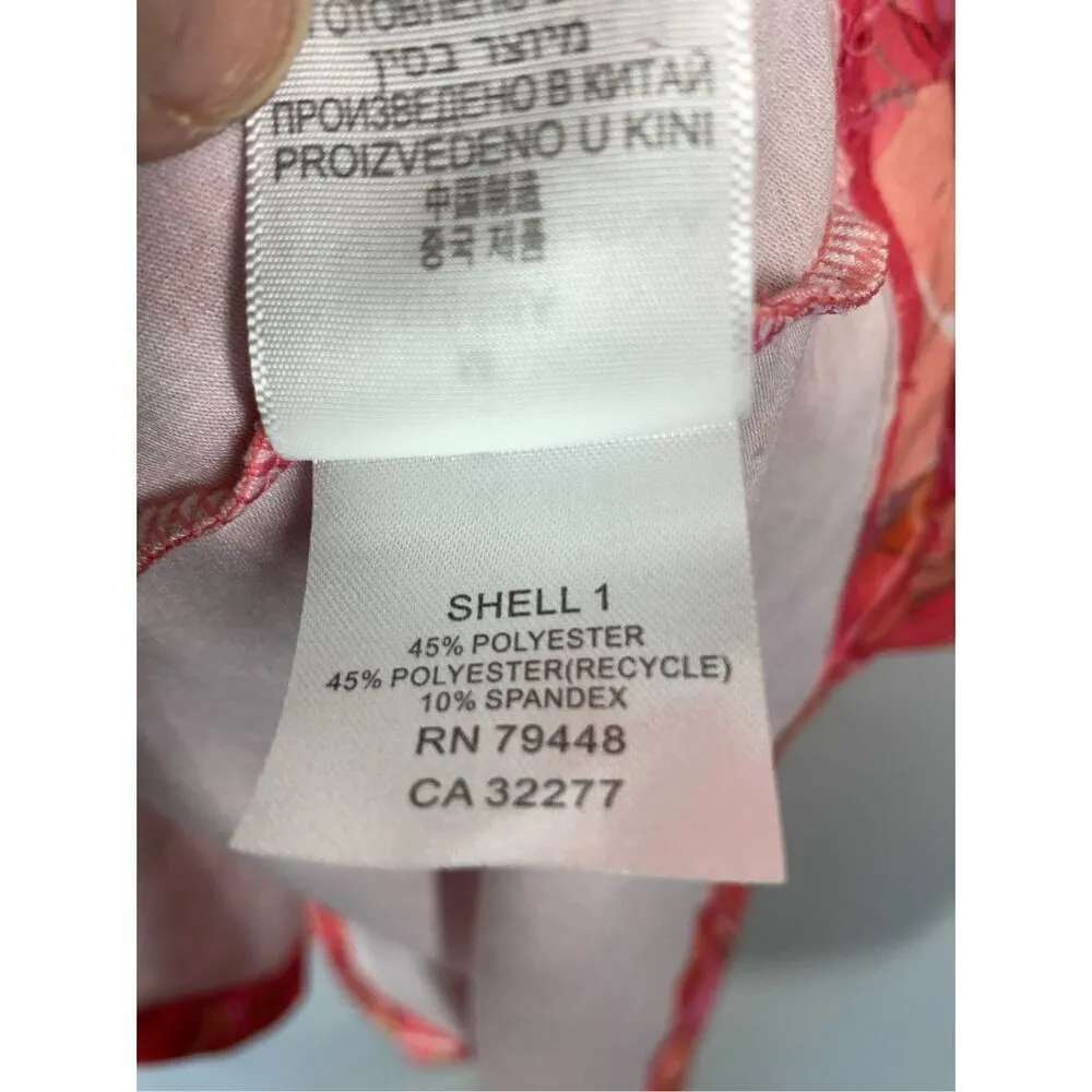 Marmot Women's Geometric Sleeveless Shelf Bra Racerback Taryn Dress Red Orange M - Image 7