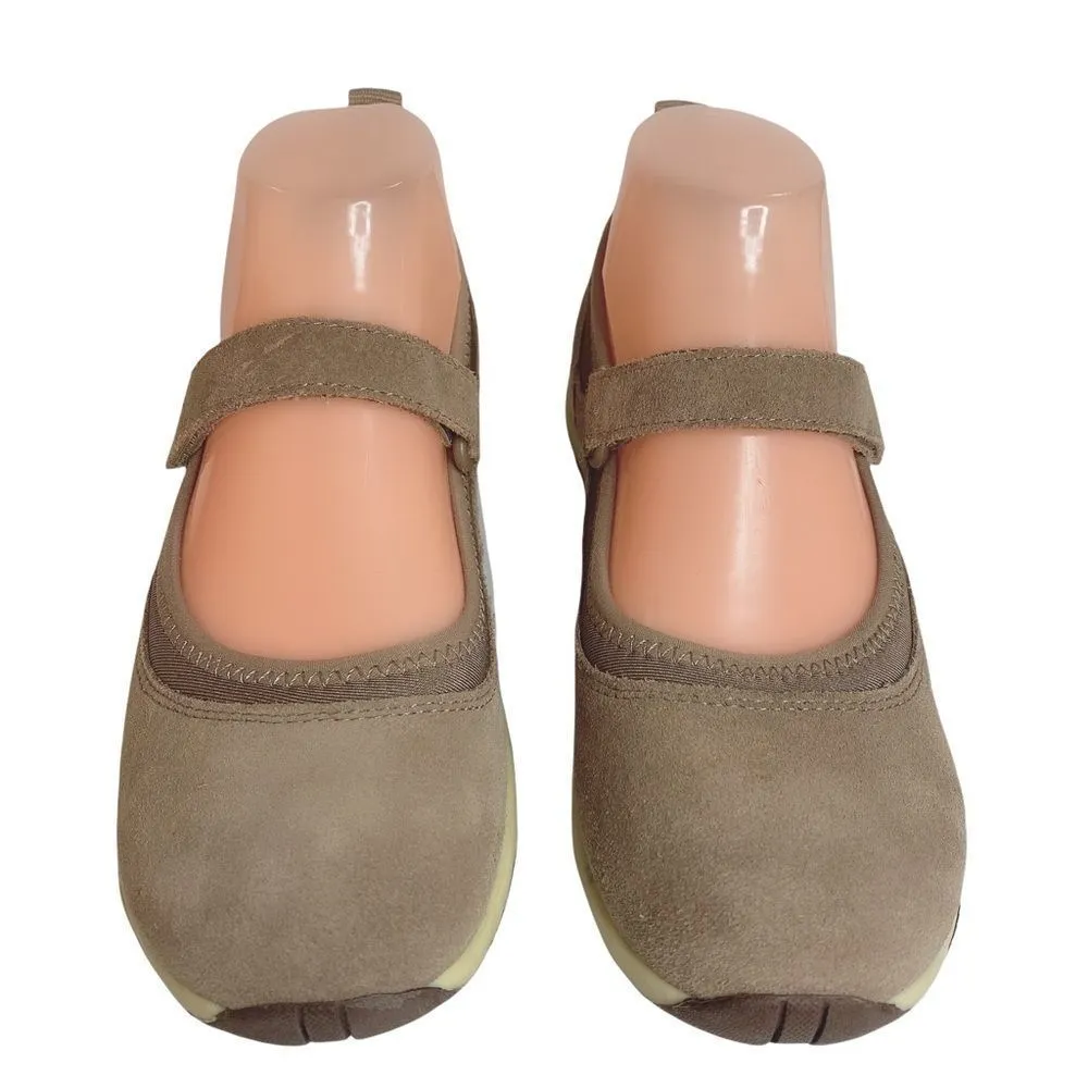 Lands End Womens Comfort Mary Janes Shoes Brown 6.5 B - Image 4