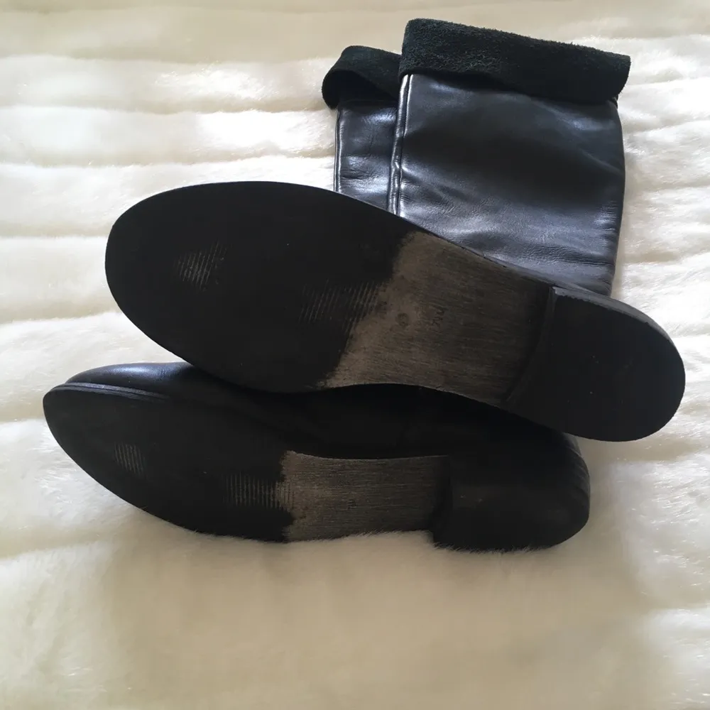 Guess Black Leather OTK Boots - Image 2