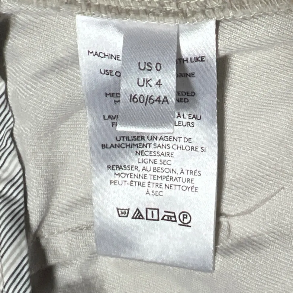 By Anthropologie Johanna Marie Linen Blend Joggers Cream Size 0 Boho EUC - Image 9