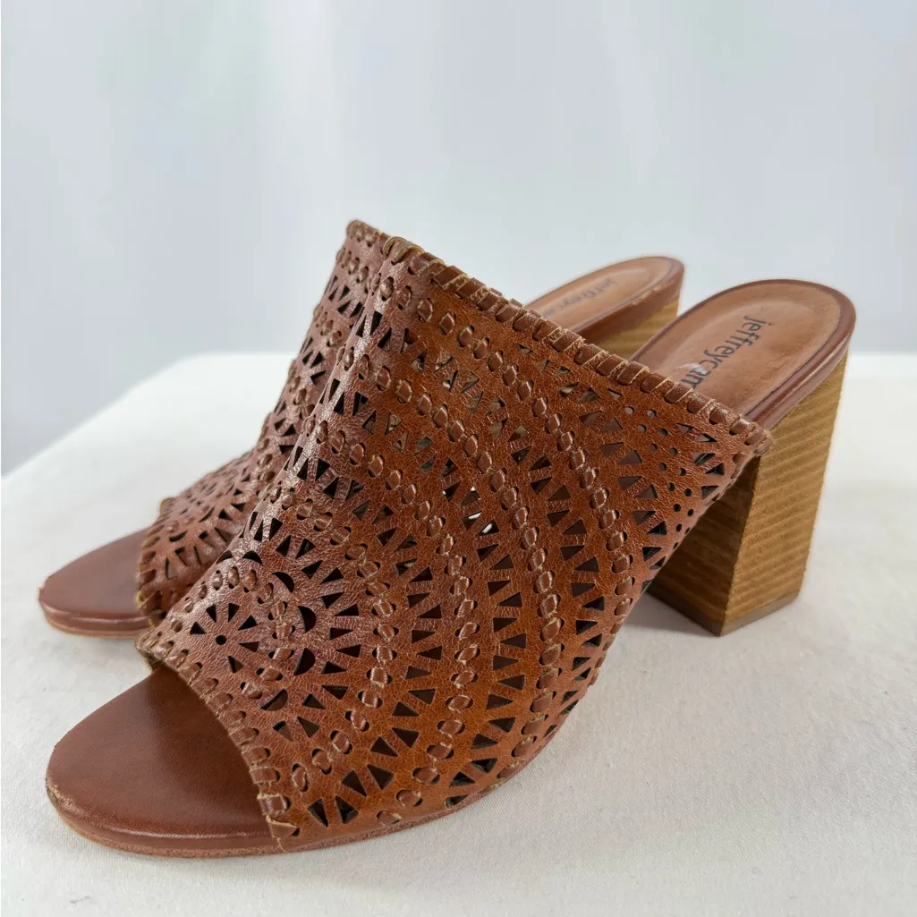 Jeffrey Campbell Kelowna Perforated Mule‎ in Brown Size 9.5 - Image 5