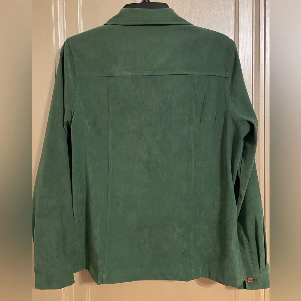 Koret Green Button Up Jacket Shirt Shacket - Image 5