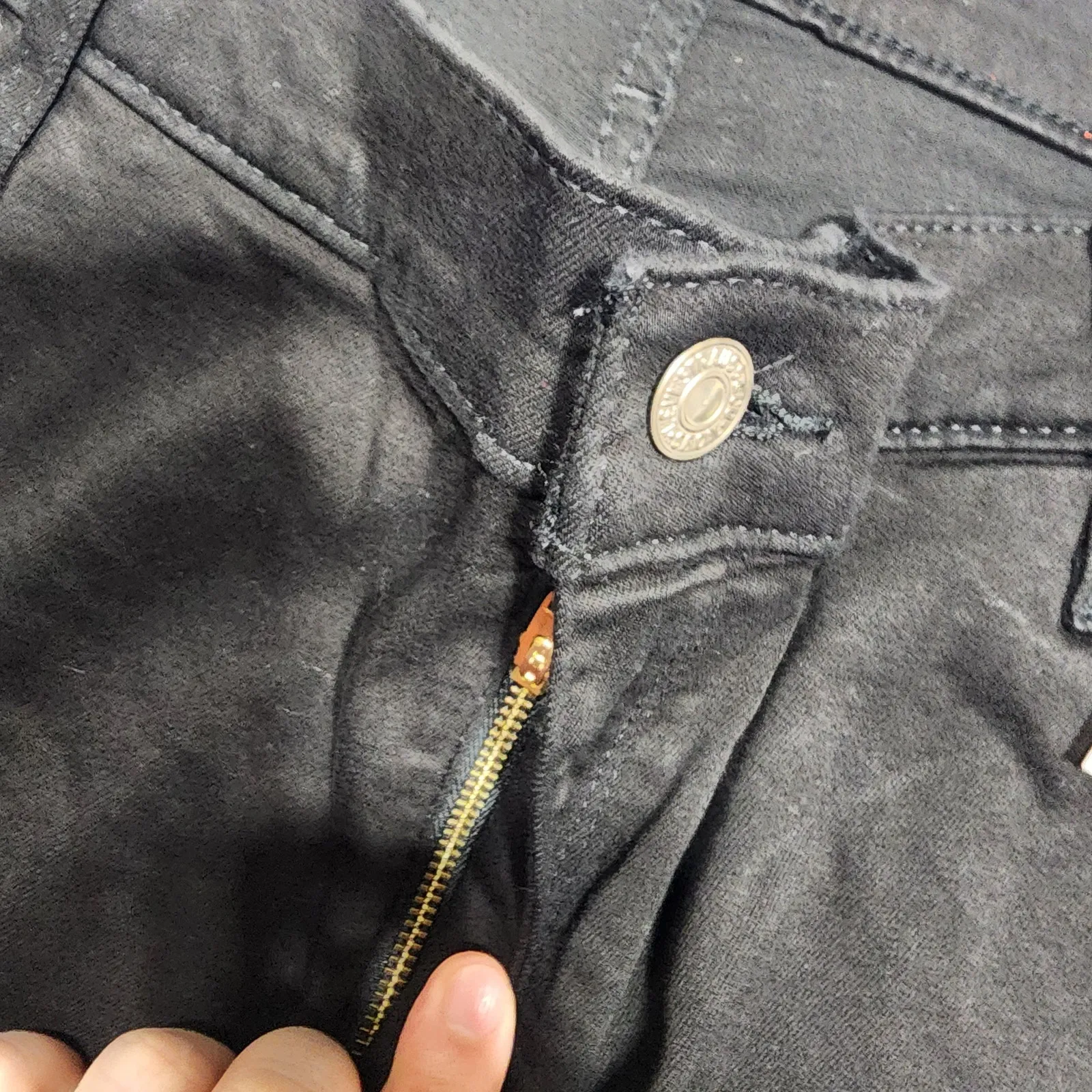 Levi's 724 high rise slim straight jeans size W38''xL42'' women's black - Image 8