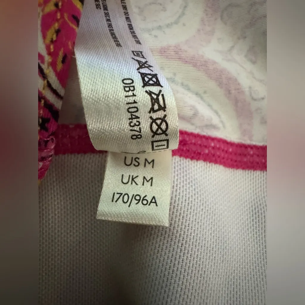 Free People Movement Bohemian Women’s Blue Pink, & Orange Bikini Top Size Medium - Image 8