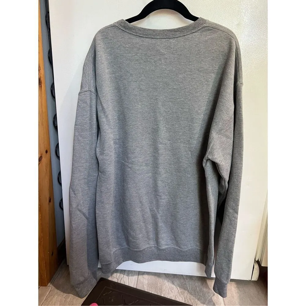 Baby It’s Cold Outside Grey Crewneck Sweatshirt Size Large - Image 7