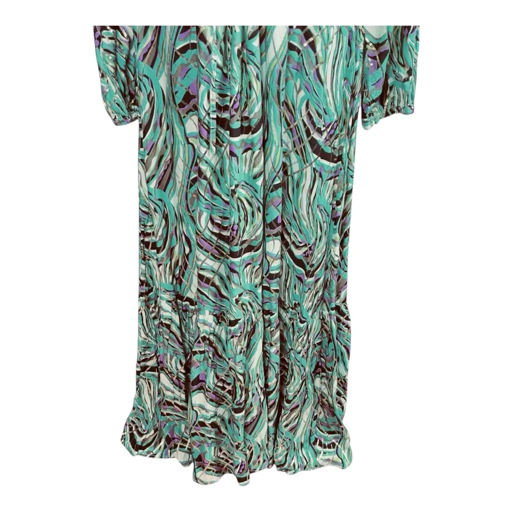 SUHE Styled Italy Abstract Swirl Maxi Dress - Image 6